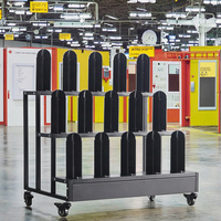 Porte-rouleau métallique moderne support de présentoir mobile détachable écologique support de rouleau de vinyle amovible recyclable