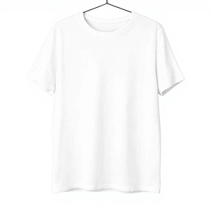 High Quality Men's <b>Plain</b> <b>White</b> Cotton T-Shirt Short Sleeve O-Neck Regular Fit Casual T-Shirts Solid Color Blank <b>Tee</b> - Product Image 1