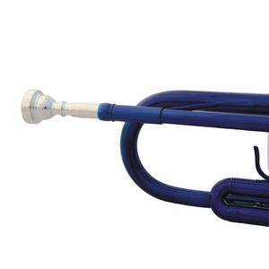 <span class=keywords><strong>Trompette</strong></span> en Si bémol en laiton avec finition laquée <span class=keywords><strong>bleue</strong></span>, instrument de musique de niveau débutant à professionnel pour examen - Product Image 2