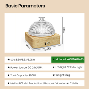 <span class=keywords><strong>Diffuseur</strong></span> d'<span class=keywords><strong>huile</strong></span> <span class=keywords><strong>essentielle</strong></span> en verre portatif électrique de bureau de ménage nébuliseur ultrasonique <span class=keywords><strong>diffuseur</strong></span> portatif pour la maison - Product Image 4