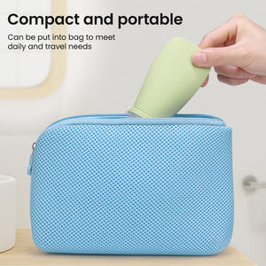 Bouteilles de voyage en silicone de qualité alimentaire, anti-fuite, rechargeables, contenants compressibles pour cosmétiques et articles de toilette, approuvées par la TSA - Product Image 5