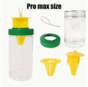 Trampa Ecológica para Moscas de la Fruta, Polvo No Tóxico para Matar Moscas, Recipiente Desechable Portátil para Atrapar Moscas en el Hogar y el Jardín, para Abejas y Avispas - Product Image 4