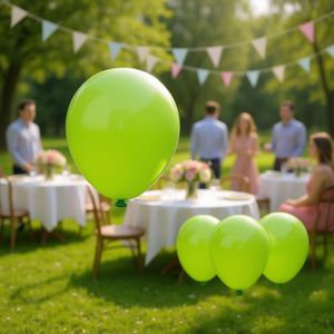 Globos de Látex D0100XUVIST para Fiestas, 25 cm, Verde Hierba, Paquete Mediano, para Cumpleaños, Bodas, Eventos, Decoración - Product Image 2