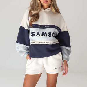 Sudaderas con <span class=keywords><strong>Capucha</strong></span> <span class=keywords><strong>de</strong></span> Punto Grueso para <span class=keywords><strong>Mujer</strong></span>, Estilo Casual, Tallas Grandes, ODM Personalizadas al por Mayor, Moda Otoñal, Estilo Deportivo para Exteriores - Product Image 5