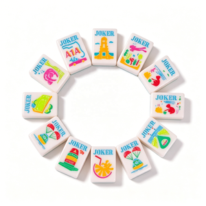Juego de Mahjong Americano Personalizado de una Sola Capa, Serie Nueva Inglaterra, Mahjong con Toque Náutico, Fichas de Mahjong Acrílicas de Viaje - Product Image 5