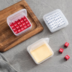 Modern Transparent Cheese Storage <b>Container</b> Set Eco-Friendly Clear Plastic Kitchen Refrigerator Accessory with Lid and Handle - Product Image 2