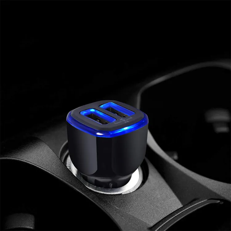 Dual USB Car Charger Adapter Auto Vehicle Charger For Smart Phone/Tablet