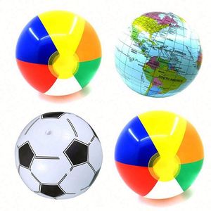 Pelotas de Playa Inflables - Clásicas de Color Arcoíris, Recuerdos para Fiestas de Piscina de Verano y Juguetes Acuáticos para Adultos y Niños - Product Image 2
