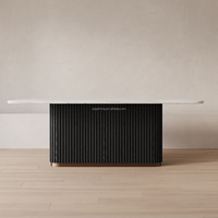 Sageliving, style moderne et simple, meubles de salle à manger, table en bois, ensemble de meubles de salle à manger, table et 6 chaises
