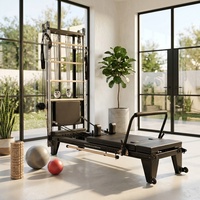 Machine de Pilates portable en alliage d'aluminium avec tour spirale pour studio de Pilates, dotée de fonctions d'entraînement corporel