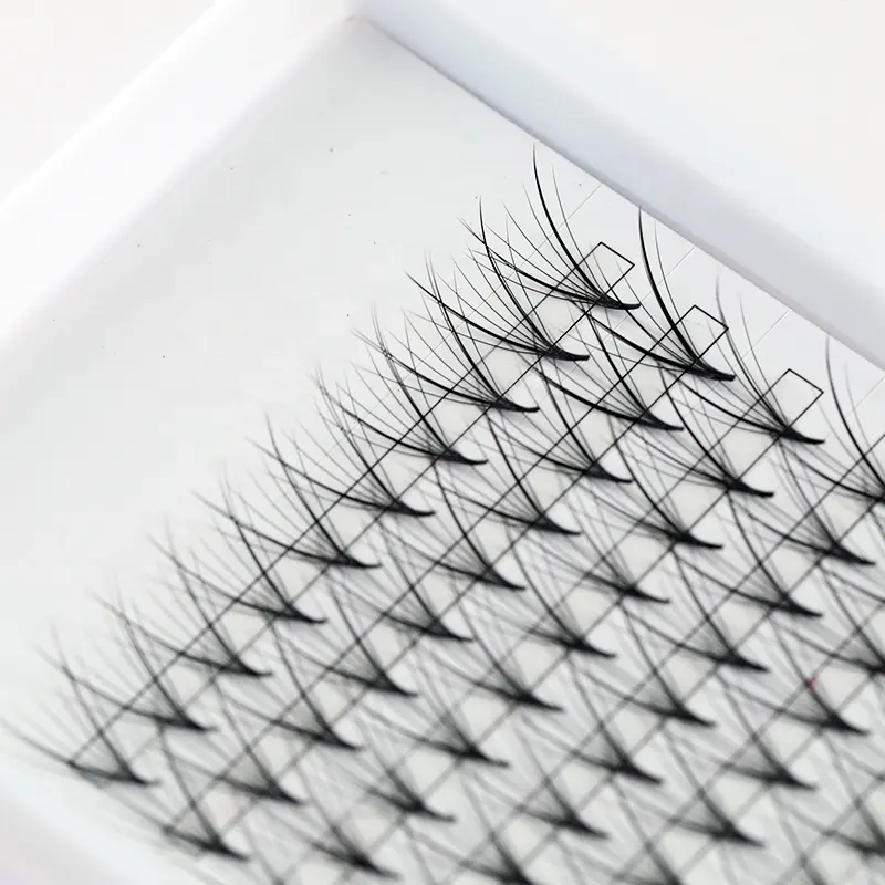 Nouveau Style 7D Wispy Spike Premade Fans Lashes 05 07mm Cluster Premade Wispy Lash Fans