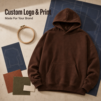 Sweat à capuche pour homme en coton lourd de 400 grammes, logo personnalisé, pull-over streetwear, sweat à capuche surdimensionné en polaire