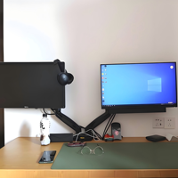 Support de moniteur universel Support de moniteur d'ordinateur de bureau Support de support d'écran double Bras de moniteur en aluminium violet