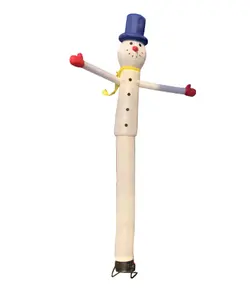 Snowman inflatable air dancer PVC factory price 6m shaking hand sky dancer with blower for advertising