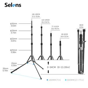 Selens-Trépied en fibre de <span class=keywords><strong>carbone</strong></span> SLC-180 pour studio <span class=keywords><strong>photo</strong></span>, boîtier souple pour appareils <span class=keywords><strong>photo</strong></span> reflex - Product Image 5