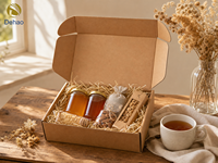 Boîte à gâteau pliable en papier biodégradable avec logo personnalisé, emballage en carton pour biscuits, gâteaux, beignets, vente en gros