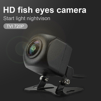 Caméra de recul HD Fish Eye 720P TVI Sginal DC 12v uniquement utilisée pour la radio Android 2din