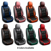 Ensemble de housses de siège de voiture universelles modernes bicolores, personnalisables OEM, en similicuir PU, toutes saisons, export direct usine