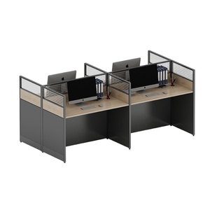 Meubles de bureau économiques personnalisés, espace personnel, table de travail de bureau pour 4 personnes - Product Image 5