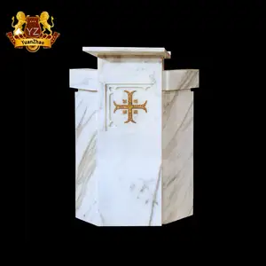 Altar católico de mármol de diseño de estilo europeo, altar religioso Natural grande, tallado en piedra, estatuas de <span class=keywords><strong>Santos</strong></span>, <span class=keywords><strong>altares</strong></span> religiosos de mármol - Product Image 6