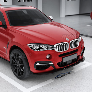 ชุดแต่งกันชนหน้า BMW X6 F16 M Sport พร้อมลิ้นดิฟฟิวเซอร์ สปอยเลอร์ สปลิตเตอร์ สำหรับ BMW X6 F16 M Sport ปี 2015-2019 อุปกรณ์ตกแต่งรถยนต์ - Product Image 3