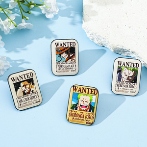 Badge en émail vintage Zoro <span class=keywords><strong>ACE</strong></span> Une pièce voulait broche - Product Image 1