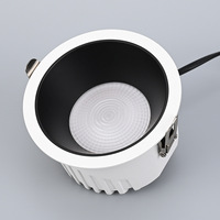 Sortie d'usine LED haute luminosité bord étroit profond anti-éblouissement plafonnier projecteur downlight pour éclairage intérieur