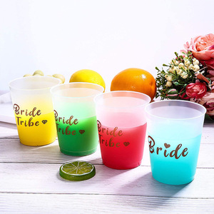 Bride Tribe <b>Plastic</b> Cups 12 Oz Round Uv Printed Bride Party <b>Drinkware</b> - Product Image 3