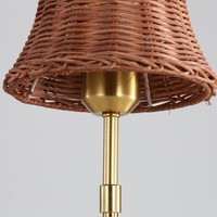Lampe de Table LED Nordique Moderne Rechargeable Tactile, Veilleuse Portable pour Maison, Hôtel, Salon, Rotin Minimaliste, Nouveauté à Batterie