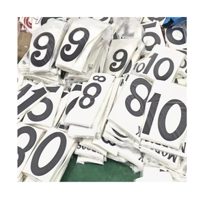 サッカーサッカージャージーヒートDTF転送デザイン文字名と番号Tシャツ番号用熱転送ステッカー - Product Image 1