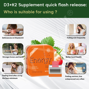 Tira de energía Oral con sabor a fresa para adultos, precio más bajo, crecimiento de la fuerza muscular, película de fusión bucal, caramelo - Product Image 2