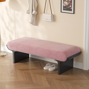Pouf repose-pieds moderne en velours <span class=keywords><strong>de</strong></span> luxe pour la maison pour le salon chambre canapé changement <span class=keywords><strong>de</strong></span> chaussures dressing <span class=keywords><strong>lit</strong></span> <span class=keywords><strong>banc</strong></span> d'extrémité - Product Image 1
