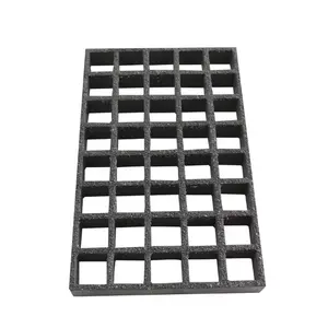 Factory Direct OEM/ODM Custom FRP Floor Grille Walkway Plastic FRP Tree Pool Fiberglass Grate For Gutter Fiberglass Grille