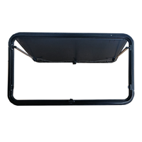 Fenêtre latérale de camping-car R5000MM à coins arrondis, double vitrage acrylique avec cadre en aluminium