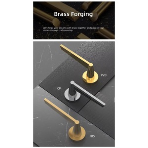 Serratura per Porta da Camera da Letto in Lega di Zinco, Design Moderno con Maniglia Silenziosa per Bagno, Casa <span class=keywords><strong>e</strong></span> Ufficio - Product Image 6