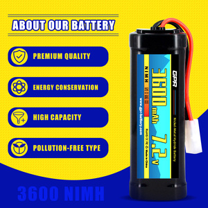 充電式スクエアNi-Mh <span class=keywords><strong>7.2</strong></span> V AAバッテリー<span class=keywords><strong>7.2</strong></span>ボルト3600mAh 1200mAh <span class=keywords><strong>Nimh</strong></span>バッテリーパック - Product Image 3
