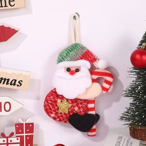 Handmade Cotton Circle Santa <b>Christmas</b> Ornament High Quality Hanging Fabric Doll Tree <b>Decoration</b> - Product Image 4