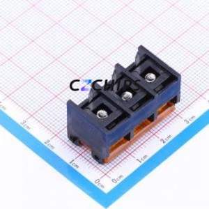 HB9500M-9.5-3P Barrier Terminal Block Through hole Component (THT),P=9.5mm Connector With Cover Plate 9.5mm 1x3P Straight Pin - Product Image 2
