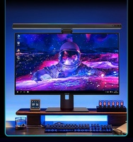 Barra de Luz LED RGBIC+CCT para Monitor con Retroiluminación USB, Control Táctil, ABS, PC, Moderna, Cuidado de la Vista, Luces Nocturnas para Dormitorio