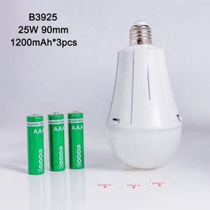 مصباح طوارئ LED قابل لإعادة الشحن B3925 بقوة 25 واط وبطارية مزدوجة، يعمل بجهد 85-265 فولت تيار متردد، إضاءة طوارئ محمولة للتخييم - Product Image 2