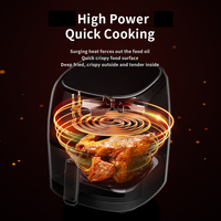 Friteuse à air numérique intelligente 6L sans huile, appareil électroménager professionnel multifonctionnel pour la cuisine