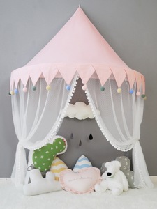 Maison de jeux pour enfants, château en coton pliable, rideau canopée pour lit, filet de berceau pour filles et garçons, décoration de <span class=keywords><strong>chambre</strong></span>, tentes pour <span class=keywords><strong>tipi</strong></span> - Product Image 4
