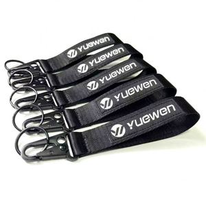 Personalized Embroidery <b>Ring</b> Brand Tag Keychain Strapcustom Hand Wrist Lanyard Key Chain - Product Image 4