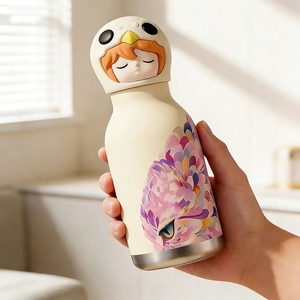 Small MOQ Custom Color Kids Vacuum Flask Stainless Steel <b>Water</b> <b>Bottle</b> 3D Lid Promotional Gift - Product Image 3