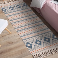 Tapis imprimé pour maison d'hôtes, hôtel, usage domestique, tapis de salon, tapis de table basse, tapis de chevet de chambre à coucher, tapis long, lavable en machine
