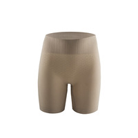 Culotte gainante taille haute amincissante pour femme, en coton/nylon polyamide, sans couture, fine, pour l'été, post-partum, effet ventre plat