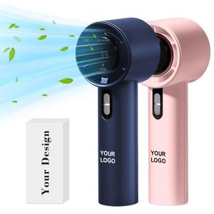 พัดลมขายส่ง 0728 ความจุ 1800mah 100 ระดับความเร็ว หน้าจอดิจิตอล ชาร์จไฟได้ ชาร์จแบบ Type C พกพาสะดวก - Product Image 4