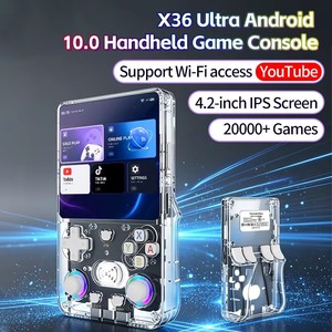Portable <b>retro</b> game <b>console</b> 4.2 inch IPS screen <b>handheld</b> WiFi game player 28000 games X36 ultra video player - Product Image 6