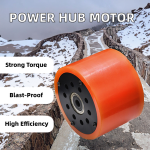 Ad alta potenza 24v 36v 48v 8Nm 83mm 90mm elettrico Skateboard elettrodomestico mozzo motore On/Off-Road Sensorless magnete permanente - Product Image 2