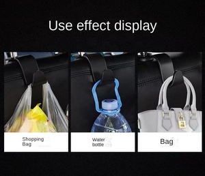Plastic Seat Back Headrest <strong>Hooks</strong> Purse Hanging <strong>Cars</strong> Hanger Rear Storage Accessories Square Head Shape <strong>Car</strong> <strong>Hook</strong> - Product Image 4